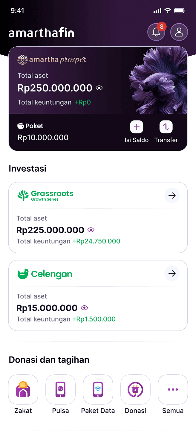 Tampilan operator bank sampah